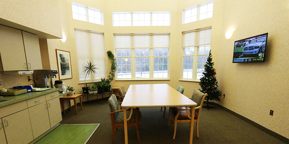 Photo of the staff lounge